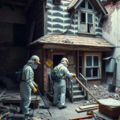 Usuwanie subitu i azbestu w starym domu: bezpieczne metody, koszty i formalności dla właściciela